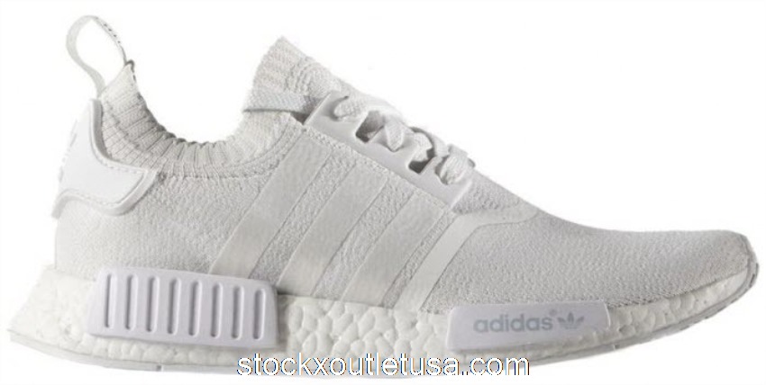 Outlet adidas NMD R1 Primeknit Triple White BA8630