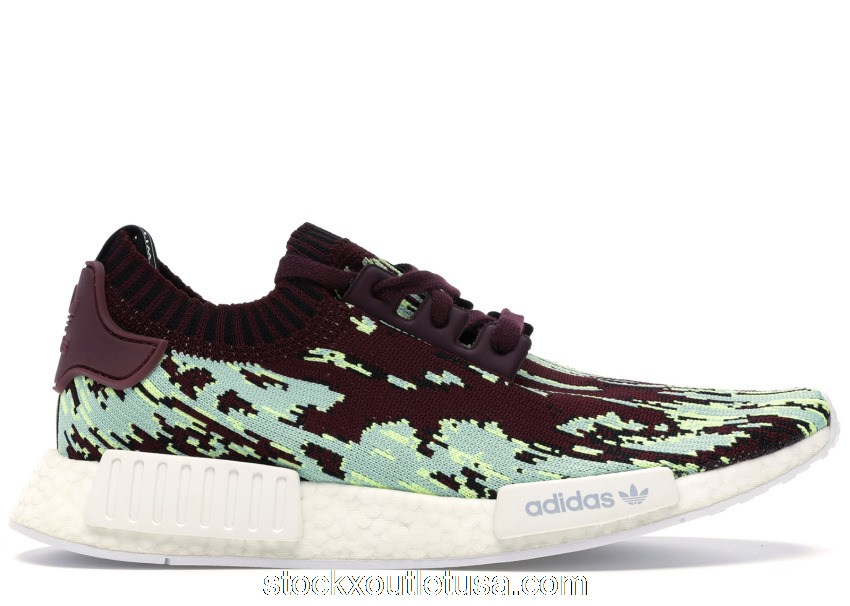 Outlet adidas NMD R1 SNS Datamosh 2.0 Maroon DB2843