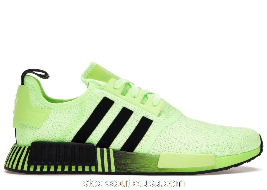 Outlet adidas NMD R1 Signal Green Core Black FV3647