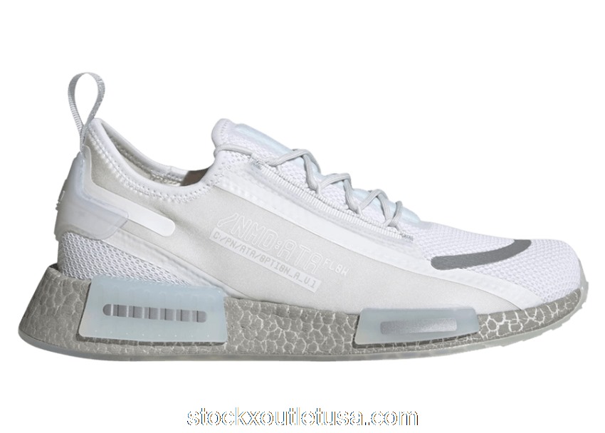 Outlet adidas NMD R1 Spectoo White Silver Metallic GZ9267