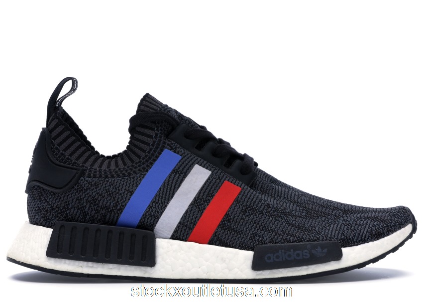 Outlet adidas NMD R1 Tri Color Stripes Black BB2887