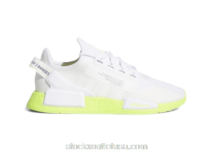 Outlet adidas NMD_R1 V2 Cloud White Neon FX3903