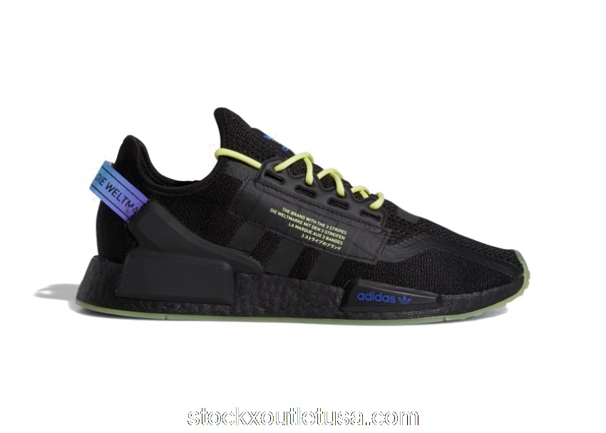 Outlet adidas NMD R1 V2 Script Pulse Yellow GY8282