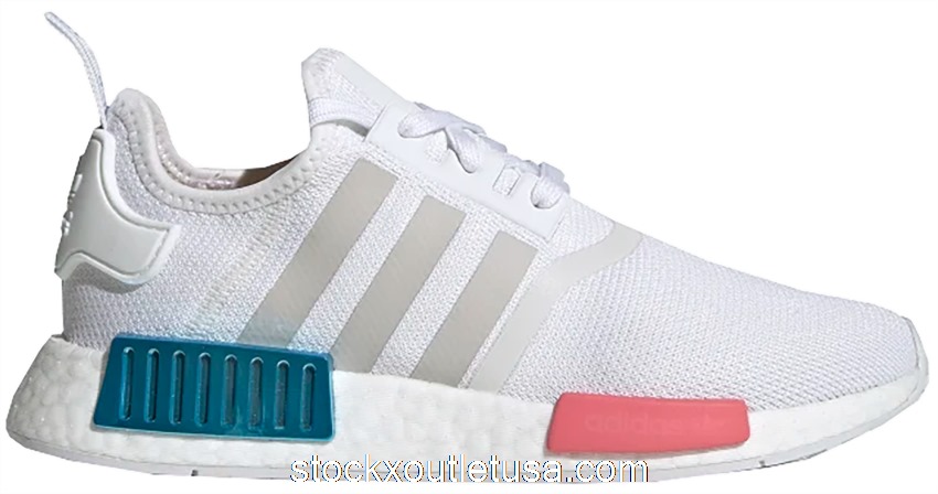 Outlet adidas NMD R1 White Grey Hazy Rose (W) FX7074