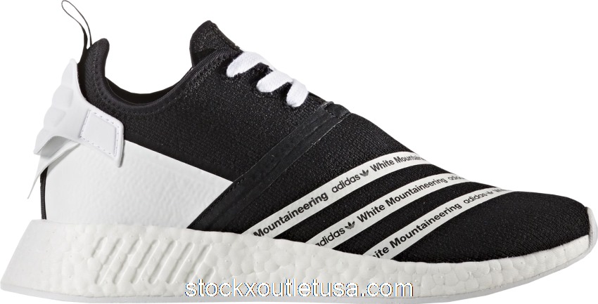 Outlet adidas NMD R2 White Mountaineering Black White CG3648