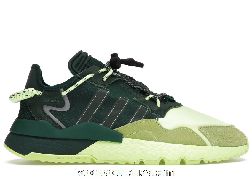 Outlet adidas Nite Jogger Beyonce Ivy Park Dark Green Frozen Yellow S29041