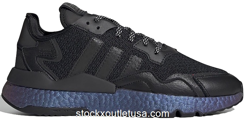 Outlet adidas Nite Jogger Black Metallic Boost FV3615