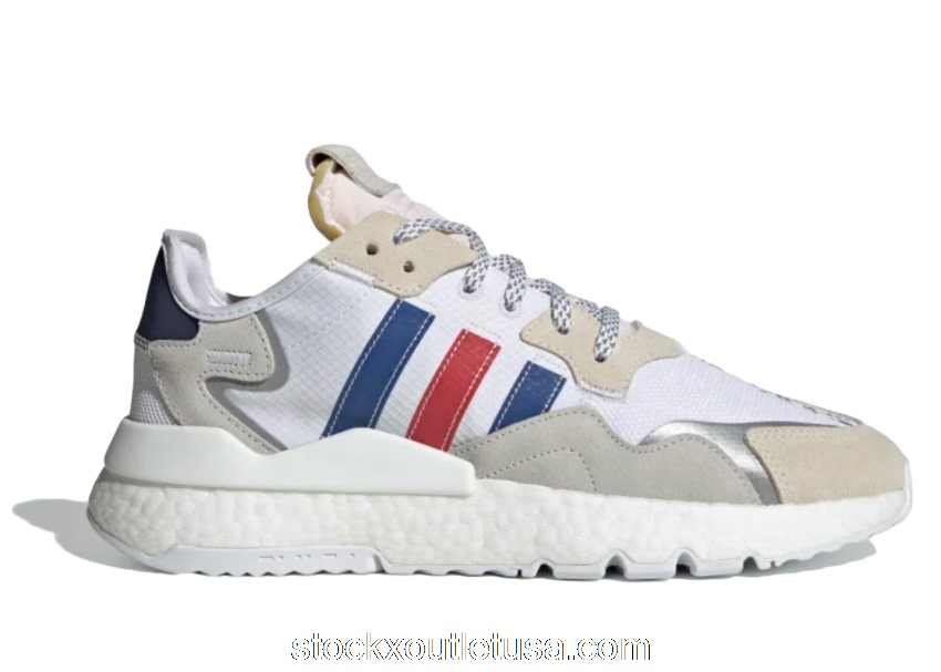 Outlet adidas Nite Jogger Cloud White Collegiate Royal FV3586