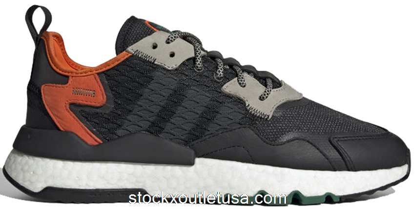 Outlet adidas Nite Jogger Cordura Black Orange EE5549