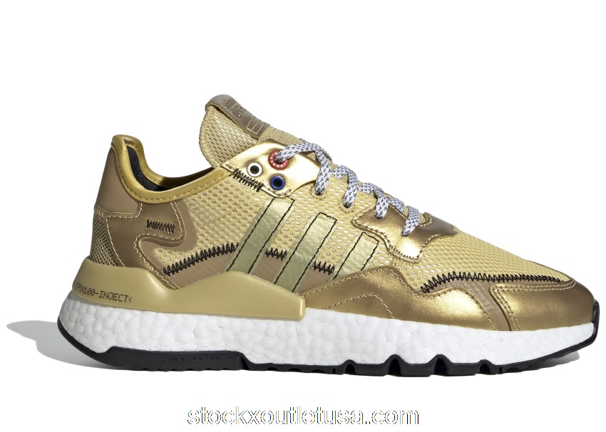 Outlet adidas Nite Jogger Gold Metallic (W) EF5427