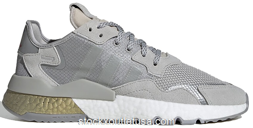 Outlet adidas Nite Jogger Grey Two Gold Metallic FW5335