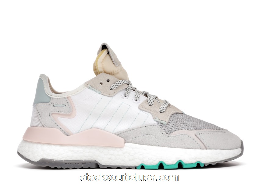 Outlet adidas Nite Jogger White Mint Pink (W) EF8721