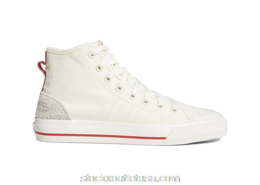 Outlet adidas Nizza Hi RF Off White Glory Red EF5757