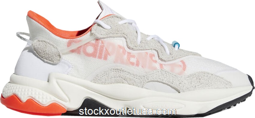 Outlet adidas Ozweego Big Logo White Solar Red EH0252