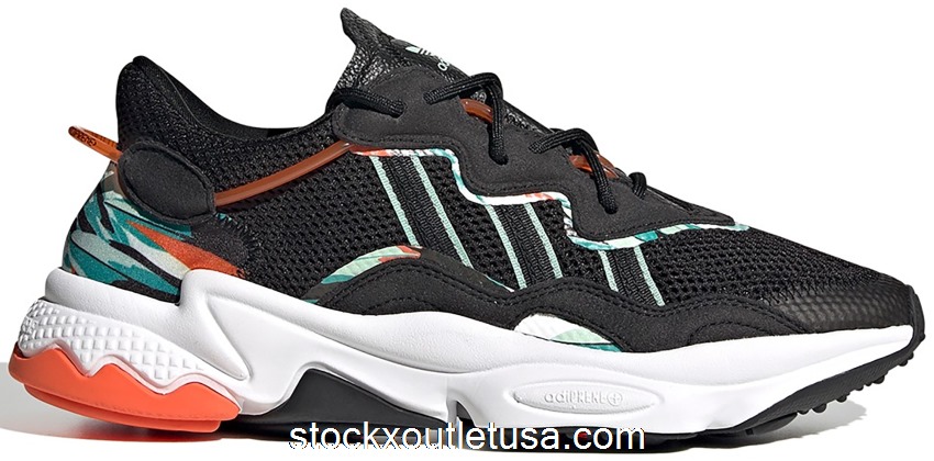 Outlet adidas Ozweego Geometric Jungle Print Black FZ3829