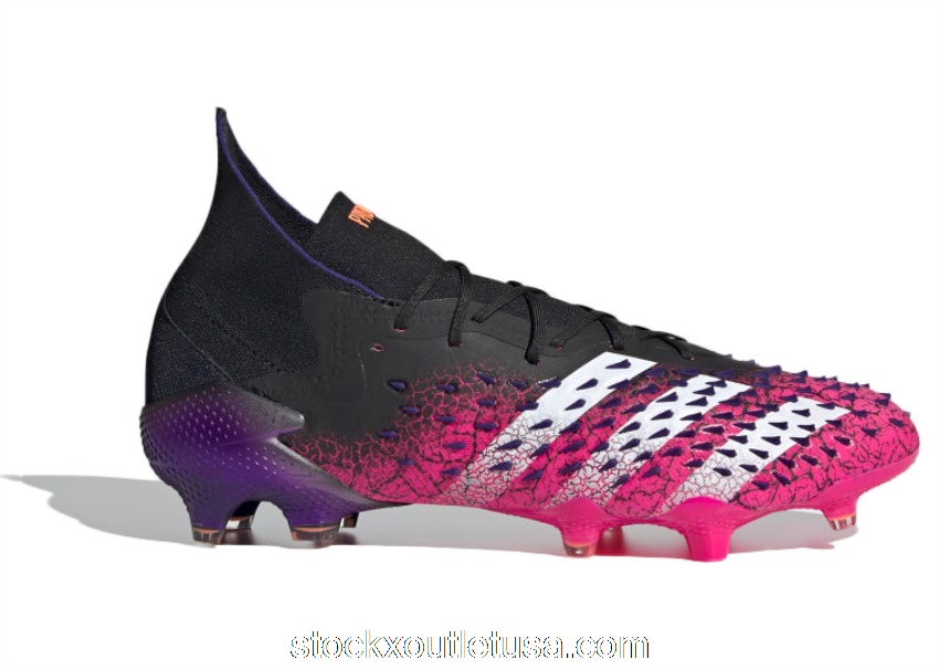 Outlet adidas Predator Freak 1 FG Demonskin Black Shock Pink FW7241