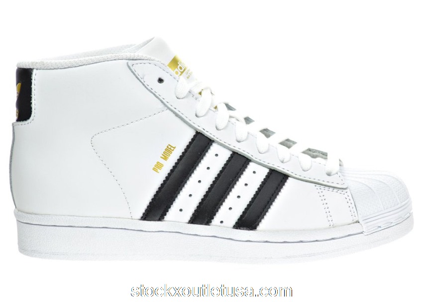 Outlet adidas Pro Model White Core Black (GS) S85962