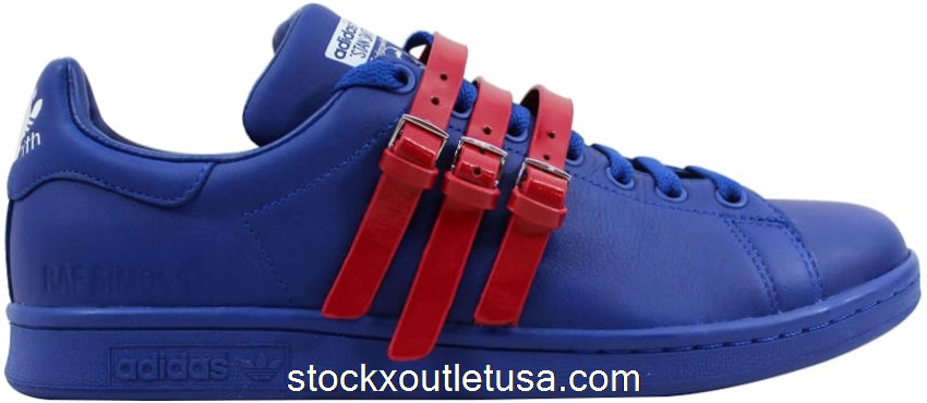 Outlet adidas Raf Simons Stan Smith Strap Royal Blue/Red AQ2723