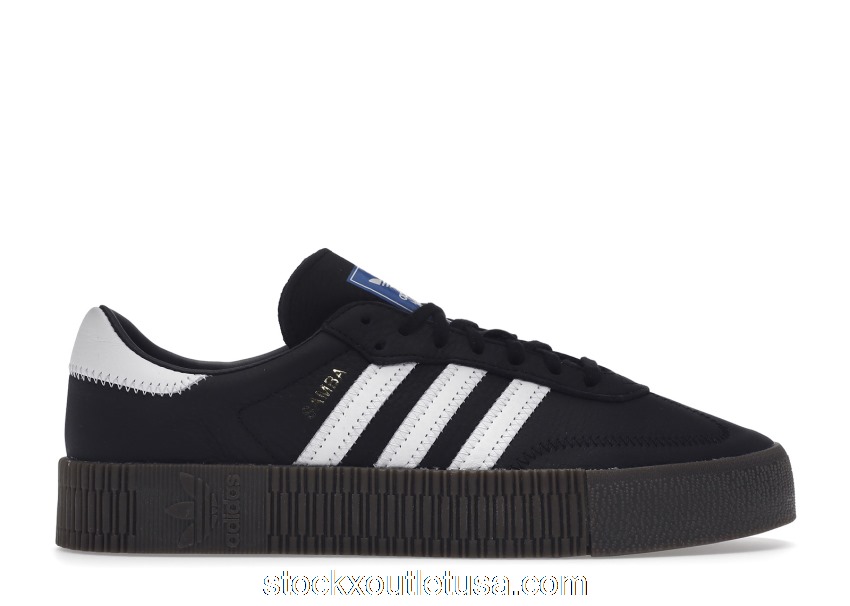 Outlet adidas Sambarose Black White Gum (W) B28156