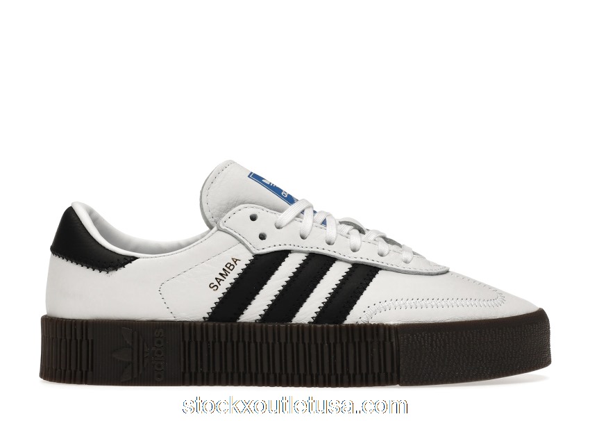 Outlet adidas Sambarose White Black Gum (W) AQ1134