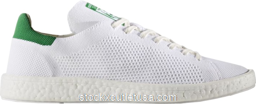 Outlet adidas Stan Smith Boost Primeknit White Green BB0013