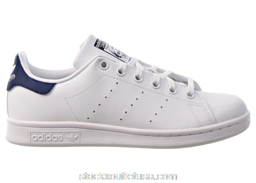 Outlet adidas Stan Smith Cloud White Dark Blue (GS) H68621