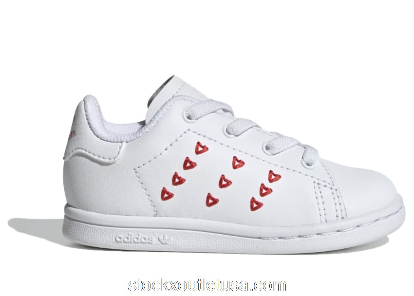 Outlet adidas Stan Smith Cloud White Lush Red (TD) EG6498