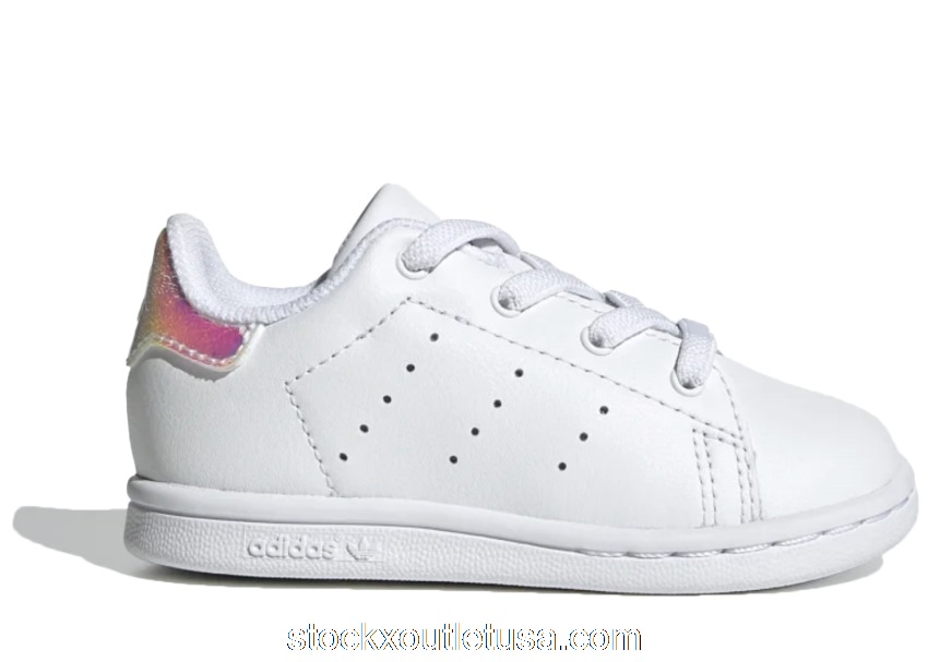 Outlet adidas Stan Smith Cloud White Shiny Heel Patch (TD) FU6675