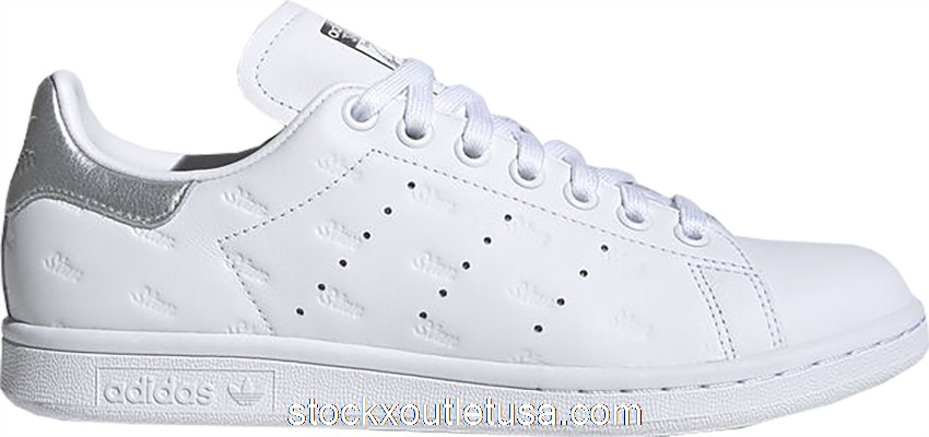 Outlet adidas Stan Smith Debossed Logos Silver (W) EF6854