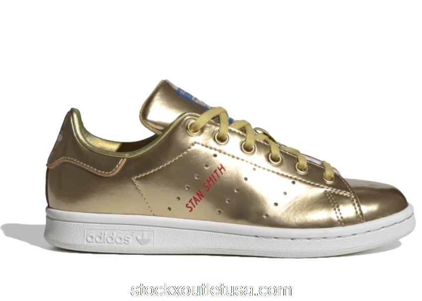 Outlet adidas Stan Smith Gold Metallic (GS) FW8063