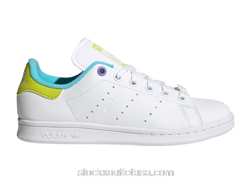 Outlet adidas Stan Smith Monsters Inc. Mike Wazowski White (Kids) GY3532