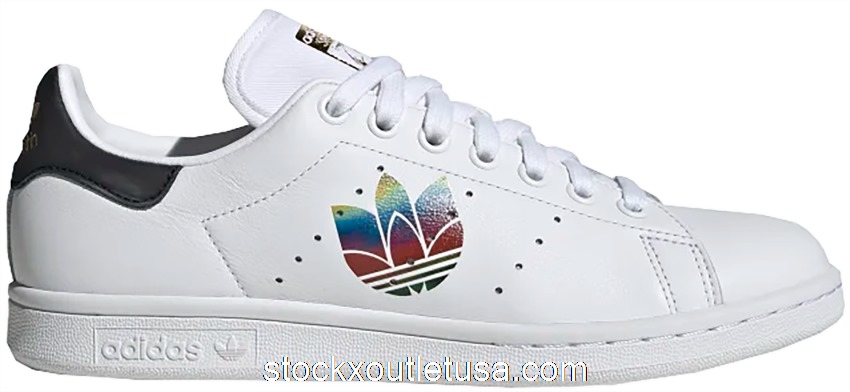 Outlet adidas Stan Smith Trefoil White Black (W) FW2443