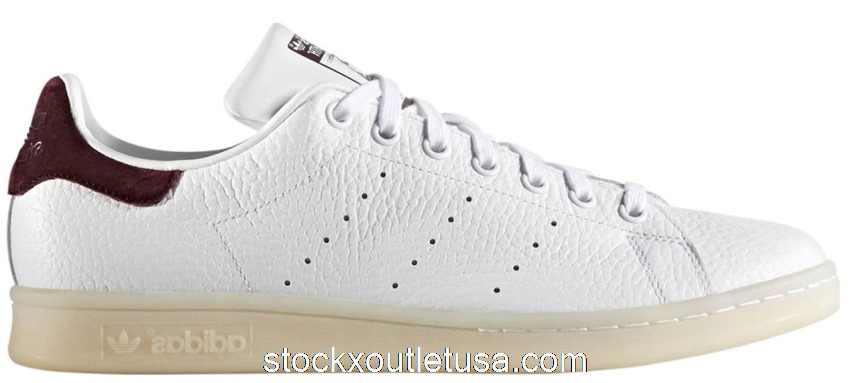 Outlet adidas Stan Smith White Dark Burgundy BZ0487