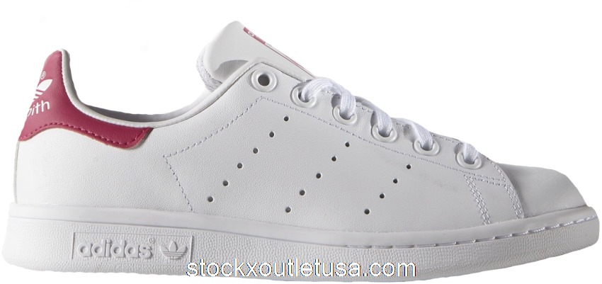 Outlet adidas Stan Smith White Pink (Youth) B32703