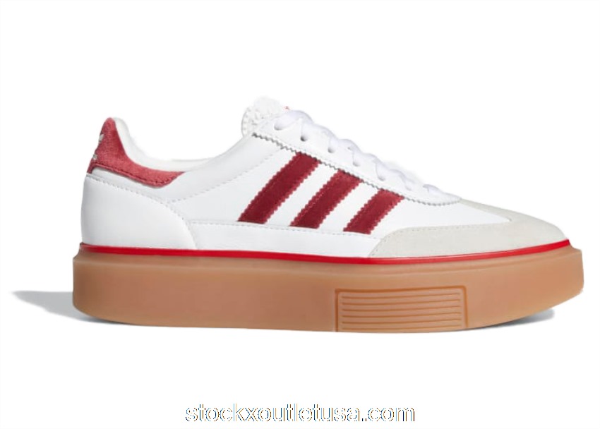 Outlet adidas Super Sleek 72 White Burgundy Gum (W) GW4901