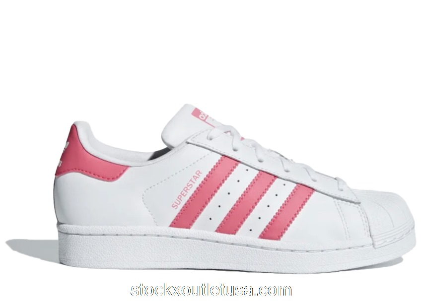 Outlet adidas Superstar Cloud White Real Pink (GS) CG6608