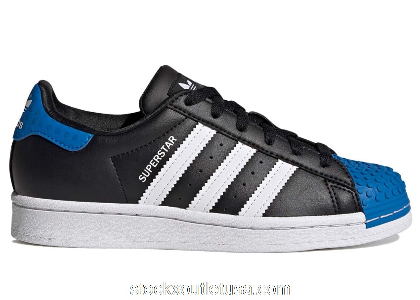 Outlet adidas Superstar LEGO Black Blue White (GS) GY3324