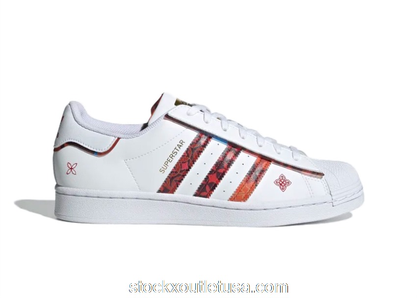 Outlet adidas Superstar Lunar New Year White Red GX8839