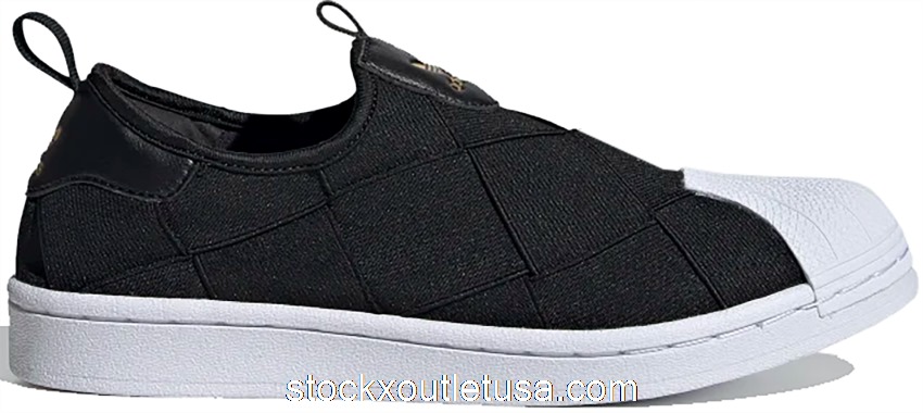 Outlet adidas Superstar Slip-On Core Black Cloud White Pink (W) FV3187