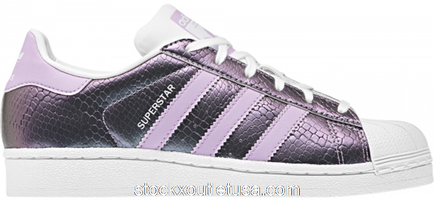 Outlet adidas Superstar Snake Clear Lilac (Youth) B37184