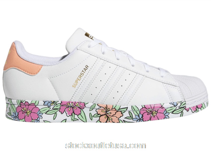 Outlet adidas Superstar White Blush Floral (W) GV7897