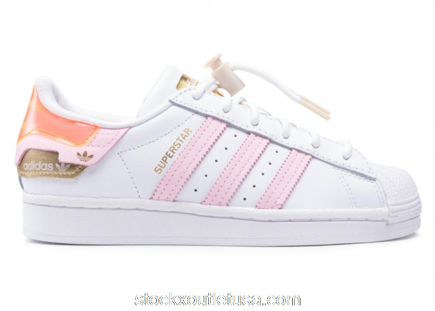 Outlet adidas Superstar White Clear Pink (W) FX6042