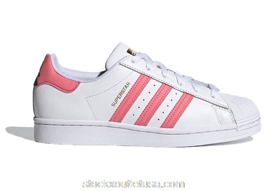 Outlet adidas Superstar White Pink (W) FX5964