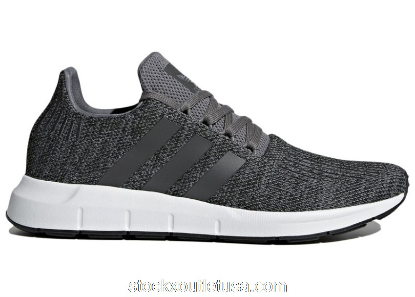 Outlet adidas Swift Run Grey/Black-White CG4116