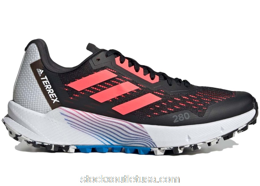 Outlet adidas Terrex Agravic Flow 2 Black Turbo Blue Rush (W) H03190