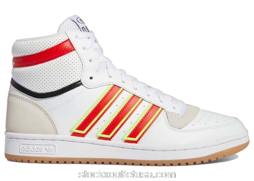Outlet adidas Top Ten RB White Red Solar Yellow Gum GX0753