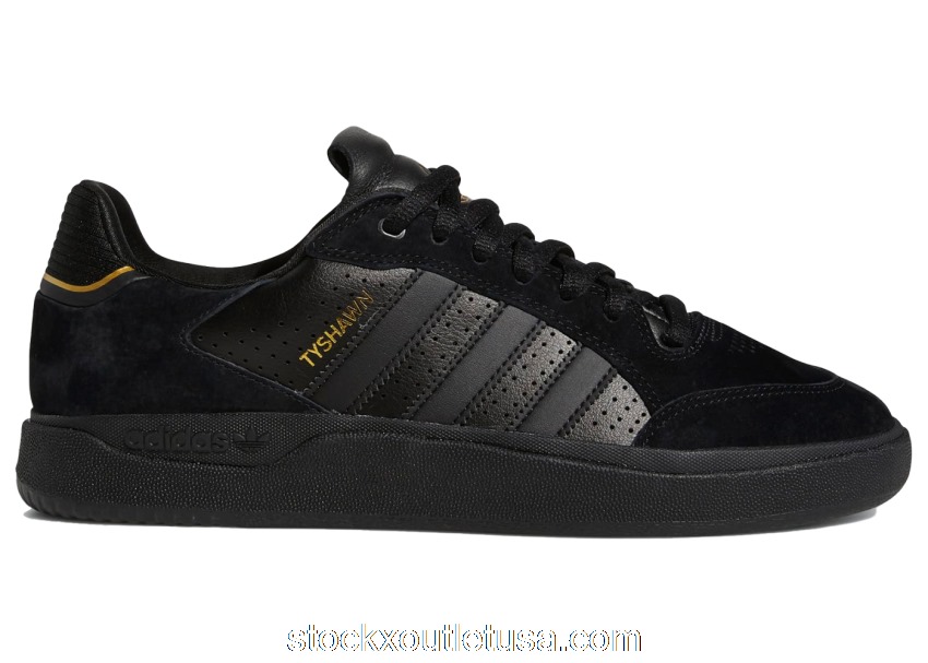 Outlet adidas Tyshawn Low Black Gold Metallic GW3178