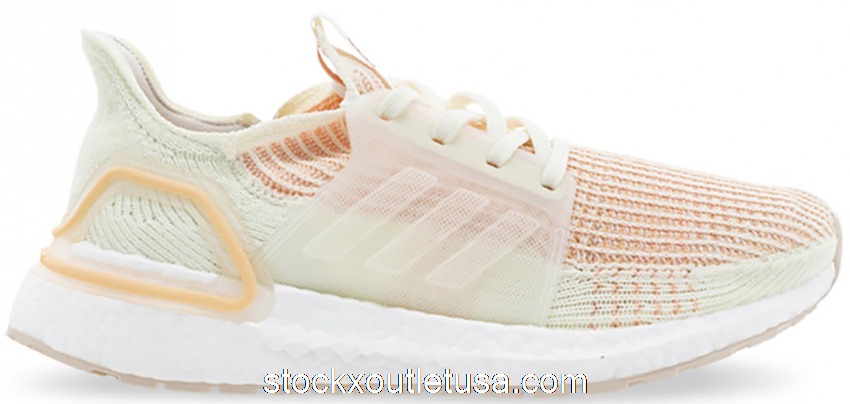 Outlet adidas Ultra Boost 19 Off White Glow Orange (W) F34073