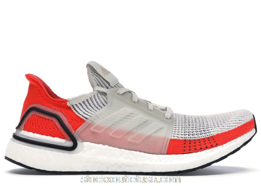 Outlet adidas Ultra Boost 19 Raw White Active Orange F35245