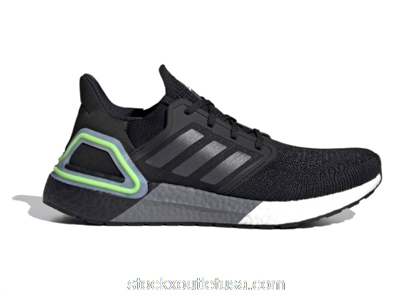 Outlet adidas Ultra Boost 20 Core Black Signal Green EG0707